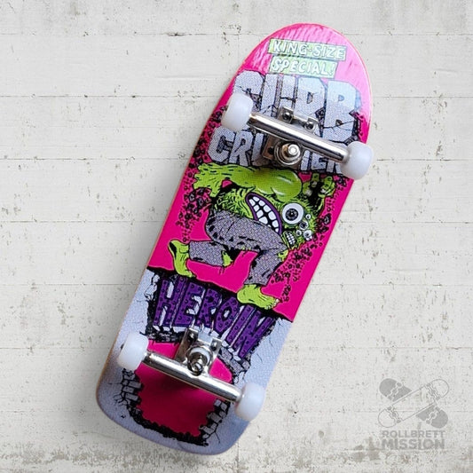 Custom Fingerboard Complete Pro Heroin Curb Crusher - Fingerboard - Rollbrett Mission