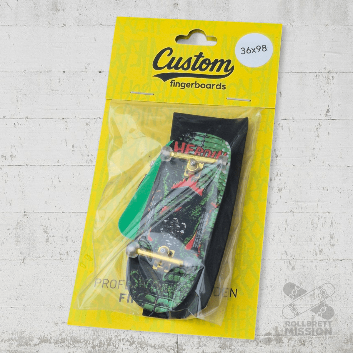 Custom Fingerboard Complete Pro Heroin Swampy Knock Off - Fingerboard - Rollbrett Mission