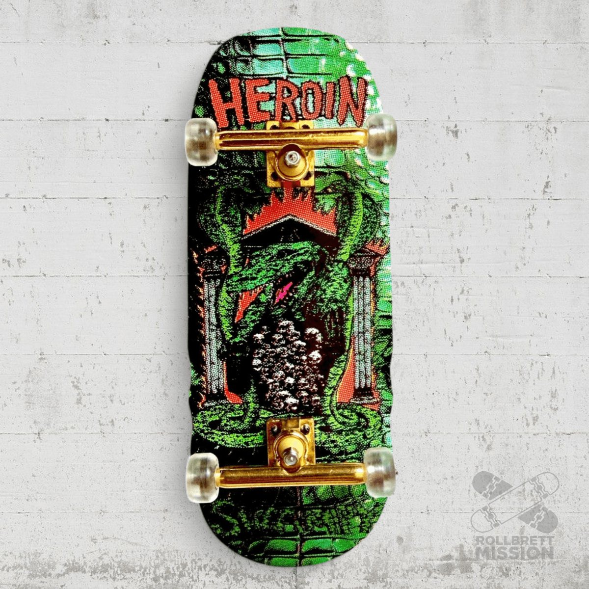 Custom Fingerboard Complete Pro Heroin Swampy Knock Off - Fingerboard - Rollbrett Mission