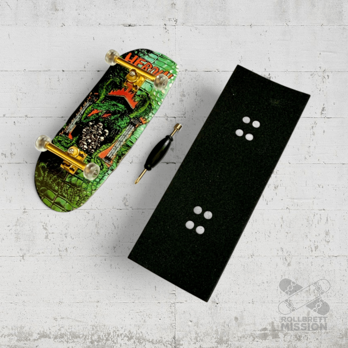 Custom Fingerboard Complete Pro Heroin Swampy Knock Off - Fingerboard - Rollbrett Mission