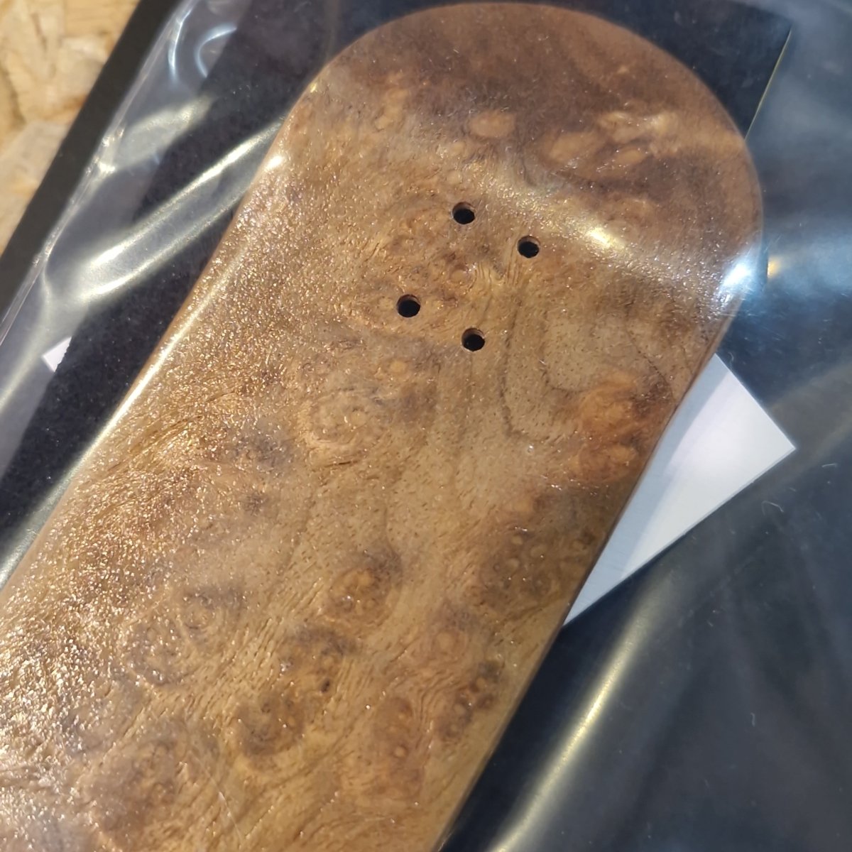 Custom Fingerboard Deck Burl 34mm - Fingerboard - Rollbrett Mission