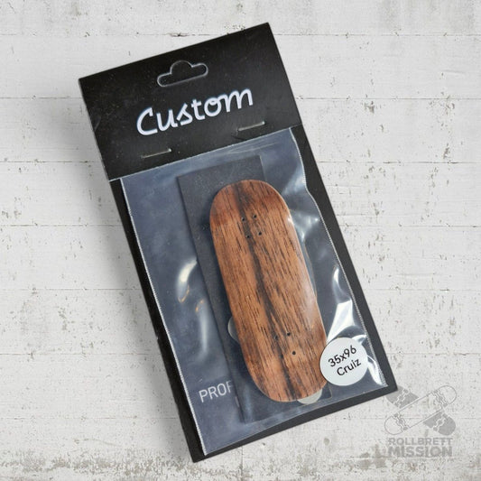 Custom Fingerboard Deck Cruzer dark brown - Fingerboard - Rollbrett Mission