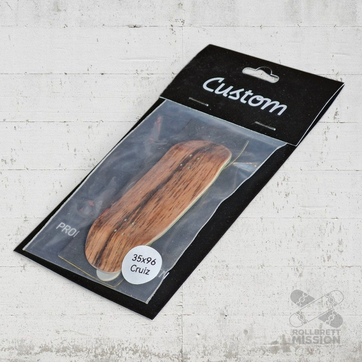 Custom Fingerboard Deck Cruzer dark brown - Fingerboard - Rollbrett Mission