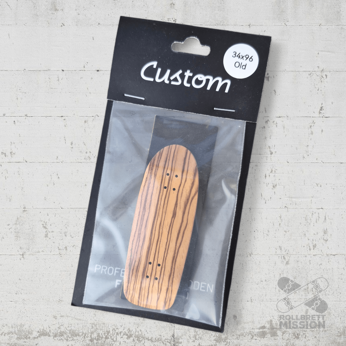 Custom Fingerboard Deck Old School golden brown - Fingerboard - Rollbrett Mission