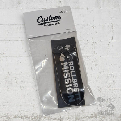 Custom x Rollbrett Mission Fingerboard Deck Classic 34mm - Fingerboard - Rollbrett Mission