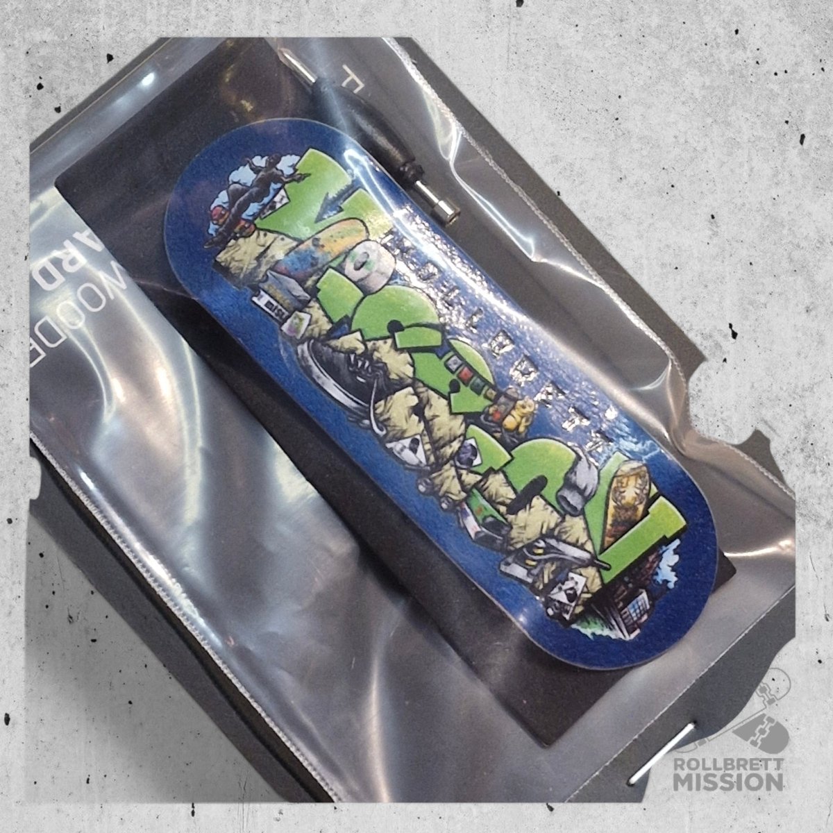 Custom x Rollbrett Mission Fingerboard Deck Shop Spirit 32mm - Fingerboard - Rollbrett Mission