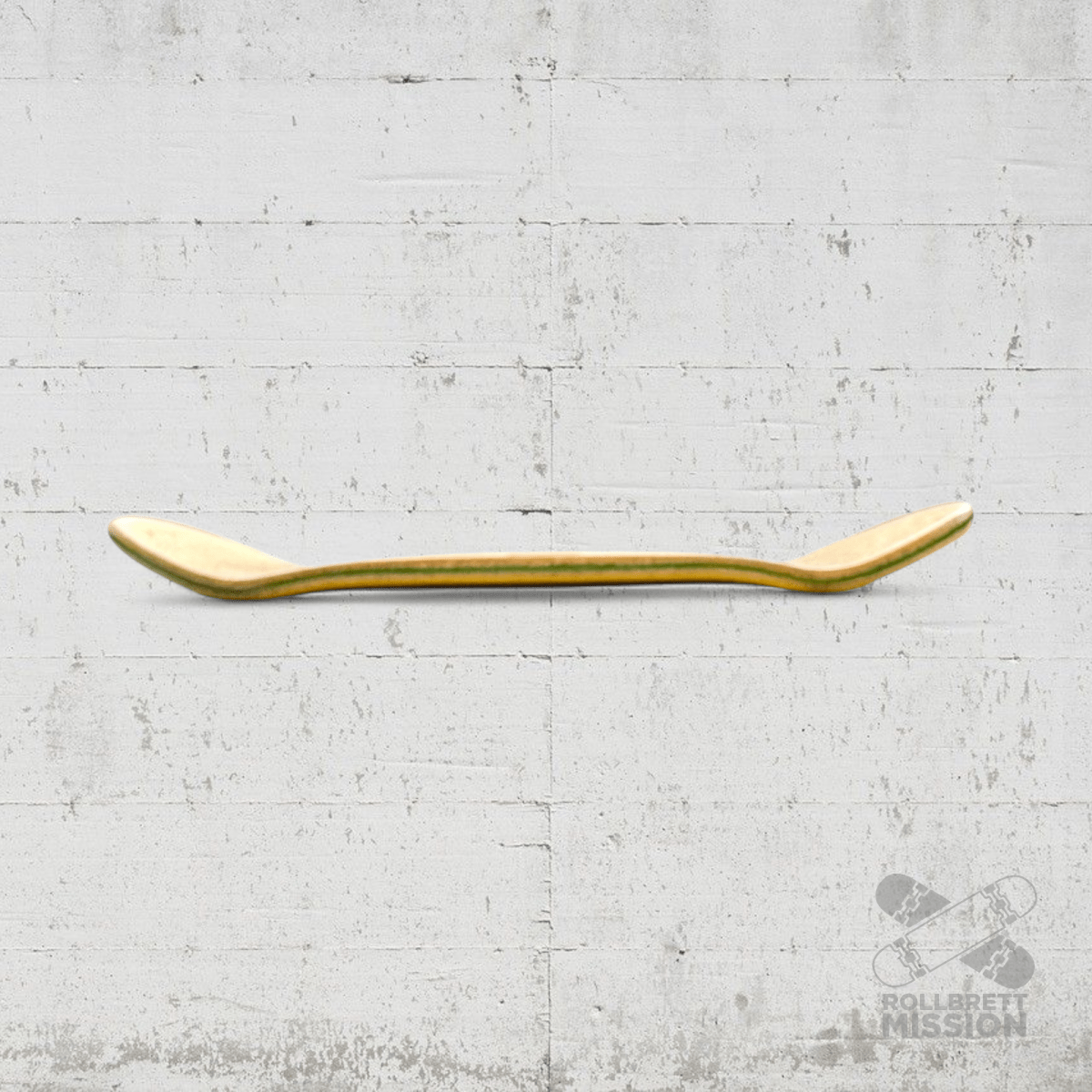 Custom x Rollbrett Mission Fingerboard Deck Shop Spirit 34mm Boxy Shape - Fingerboard - Rollbrett Mission