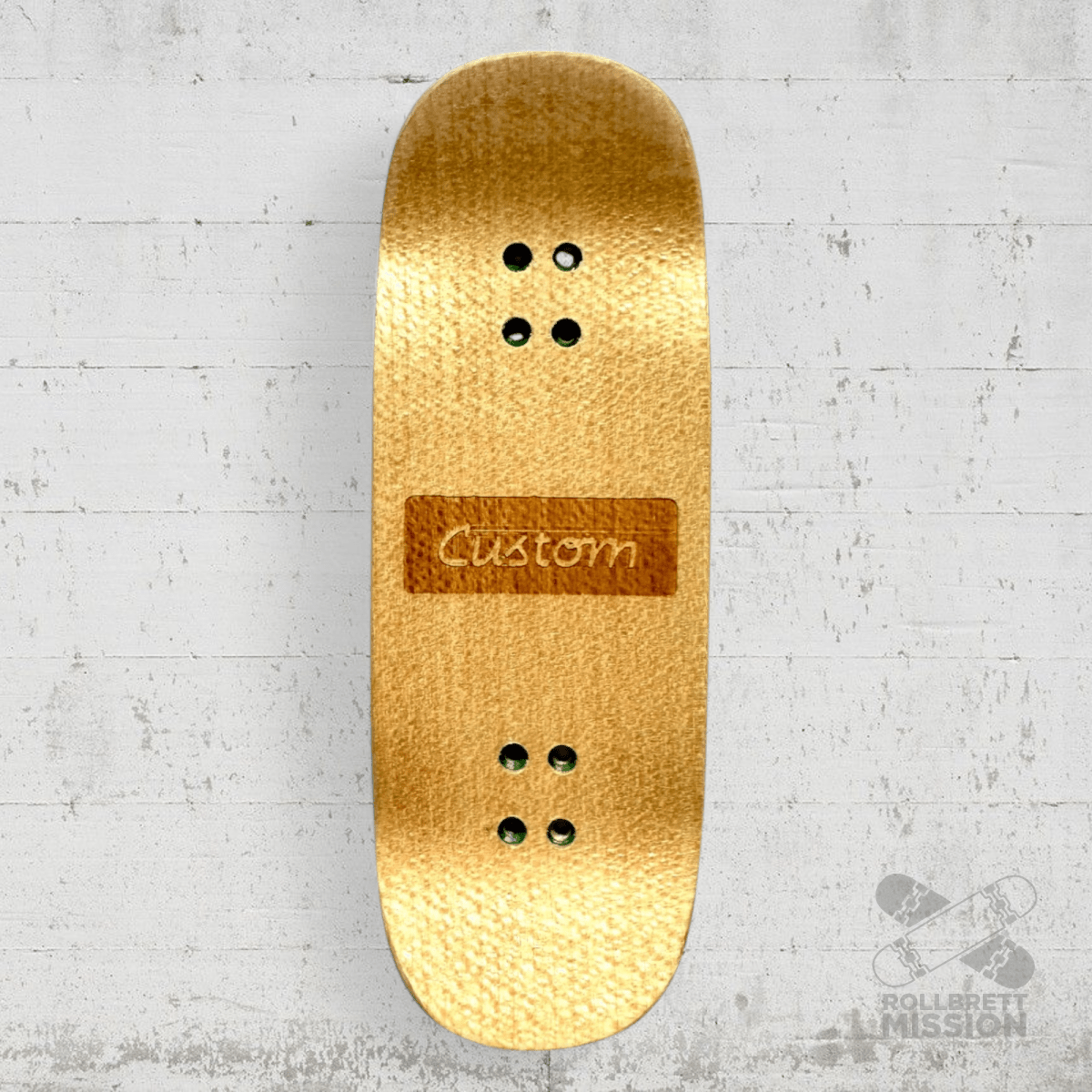 Custom x Rollbrett Mission Fingerboard Deck Shop Spirit 34mm Boxy Shape - Fingerboard - Rollbrett Mission