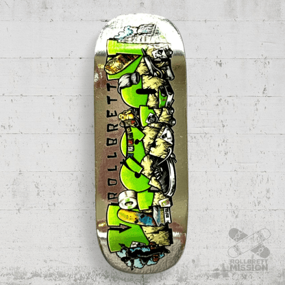 Custom x Rollbrett Mission Fingerboard Deck Shop Spirit 34mm Boxy Shape - Fingerboard - Rollbrett Mission