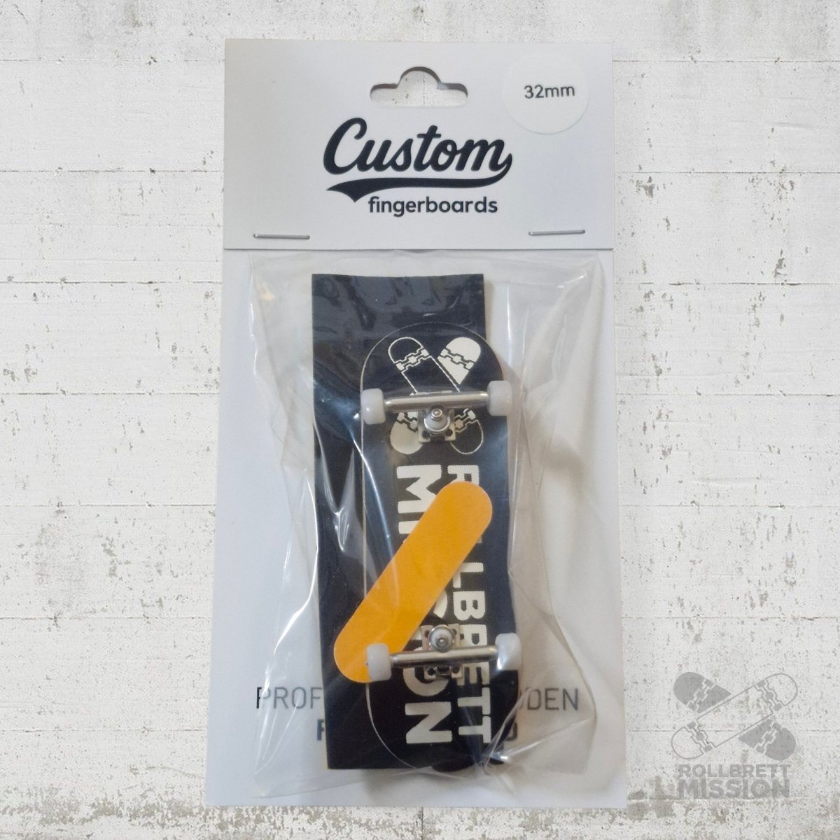 Custom x Rollbrett Mission Fingerboard Pro Complete Classic Logo 32mm - Fingerboard - Rollbrett Mission