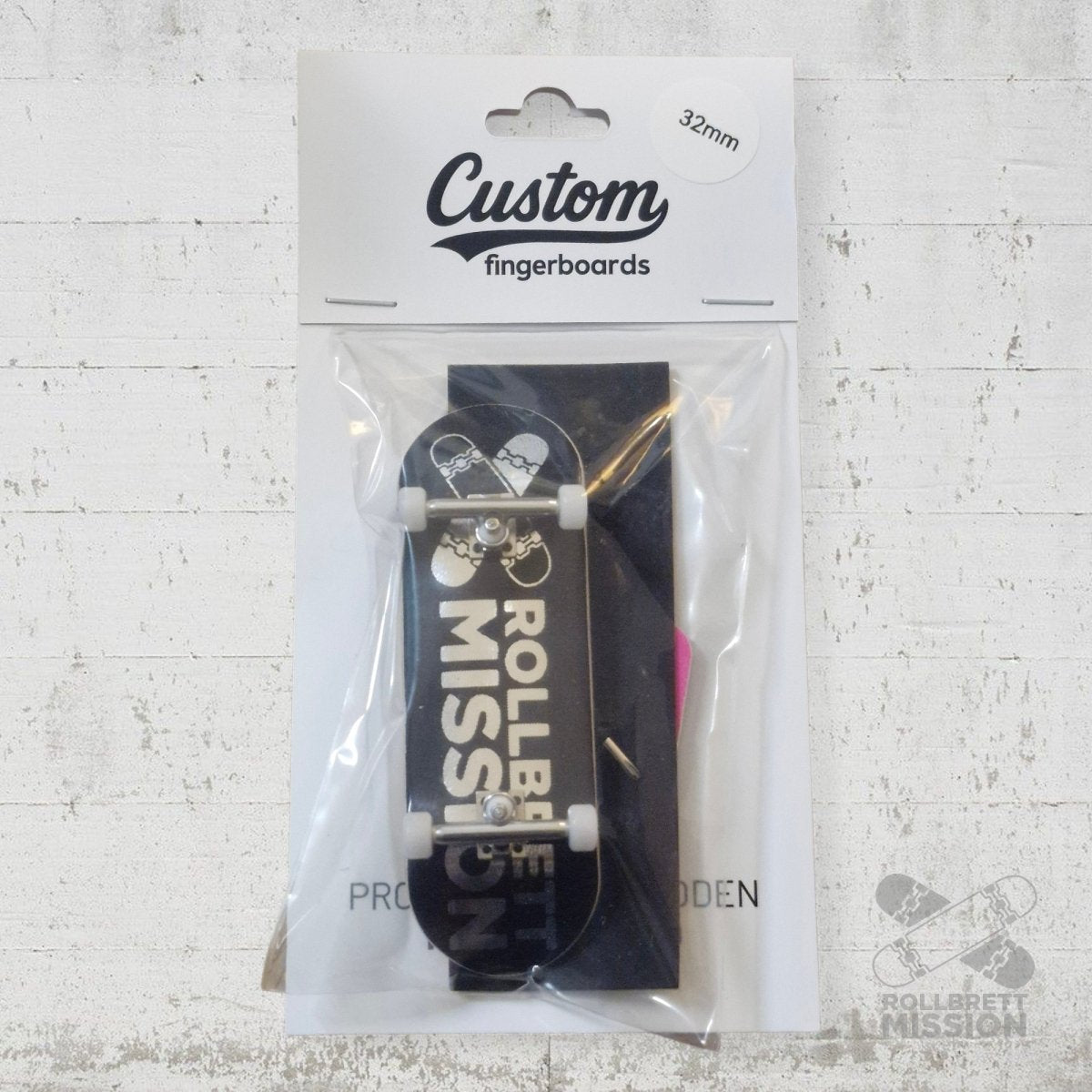 Custom x Rollbrett Mission Fingerboard Pro Complete Classic Logo 32mm - Fingerboard - Rollbrett Mission