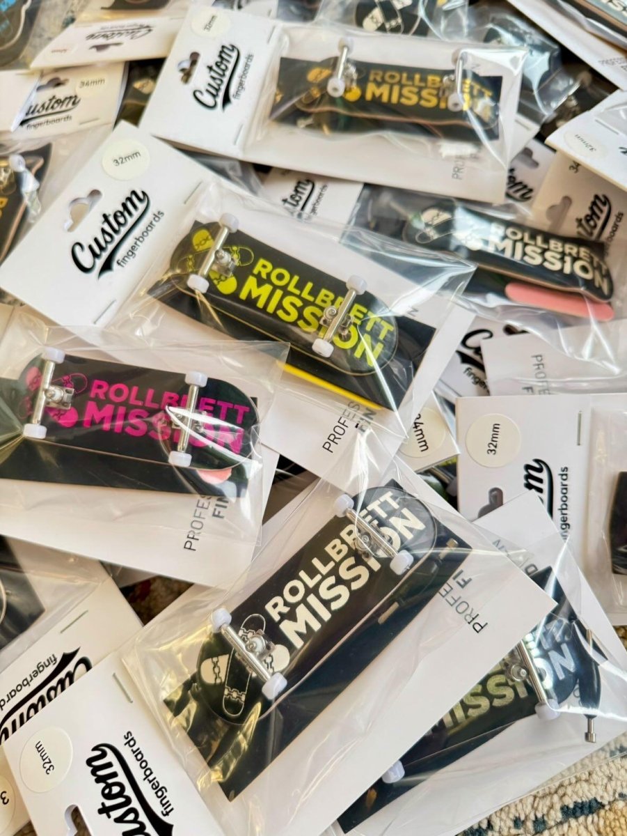 Custom x Rollbrett Mission Fingerboard Pro Complete Classic Logo 32mm - Fingerboard - Rollbrett Mission