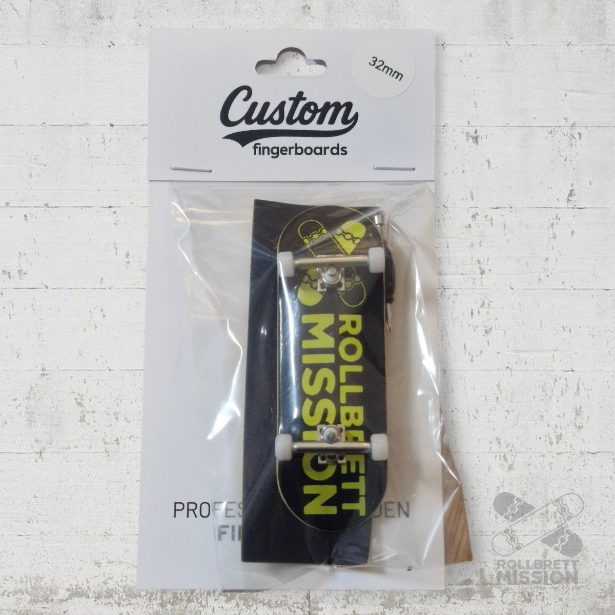 Custom x Rollbrett Mission Fingerboard Pro Complete Classic Logo 32mm - Fingerboard - Rollbrett Mission