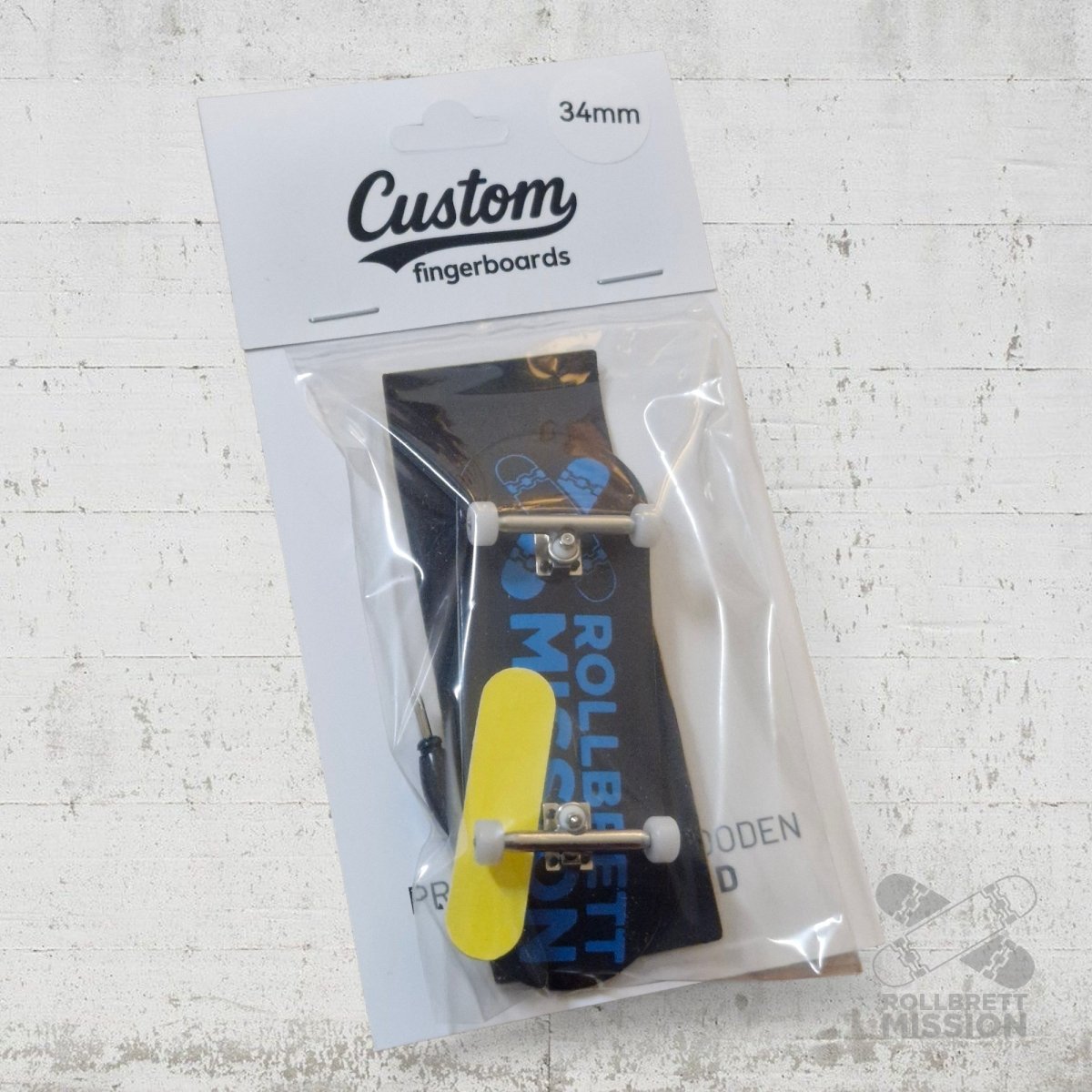 Custom x Rollbrett Mission Fingerboard Pro Complete Classic Logo 34mm - Fingerboard - Rollbrett Mission