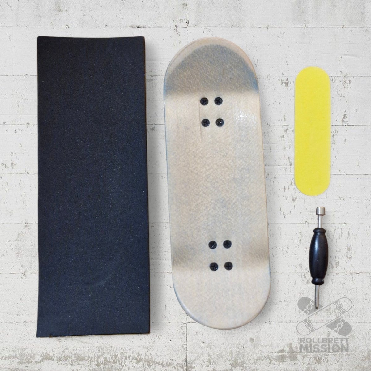 Custom x Rollbrett Mission Fingerboard Pro Complete Classic Logo 34mm - Fingerboard - Rollbrett Mission