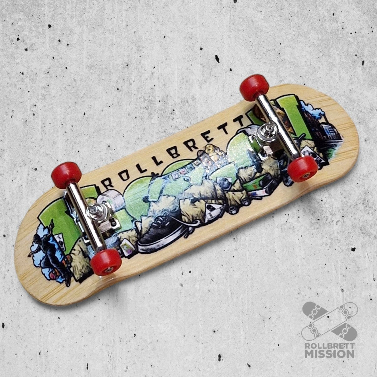 Custom x Rollbrett Mission Fingerboard Pro Complete Shop Spirit 32mm - Fingerboard - Rollbrett Mission