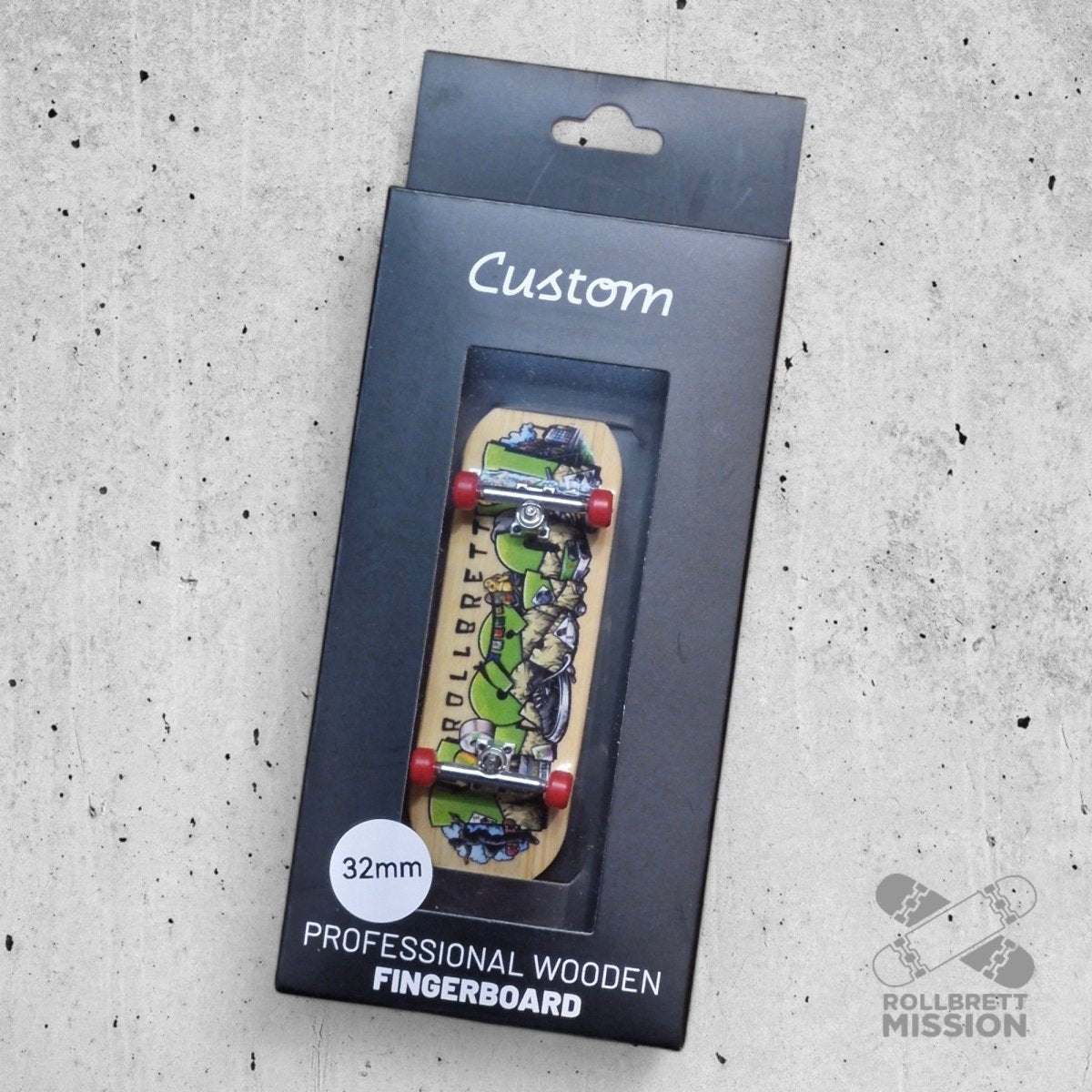 Custom x Rollbrett Mission Fingerboard Pro Complete Shop Spirit 32mm - Fingerboard - Rollbrett Mission