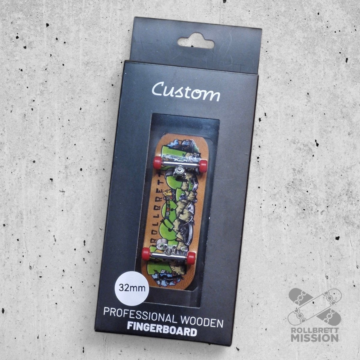 Custom x Rollbrett Mission Fingerboard Pro Complete Shop Spirit 32mm - Fingerboard - Rollbrett Mission