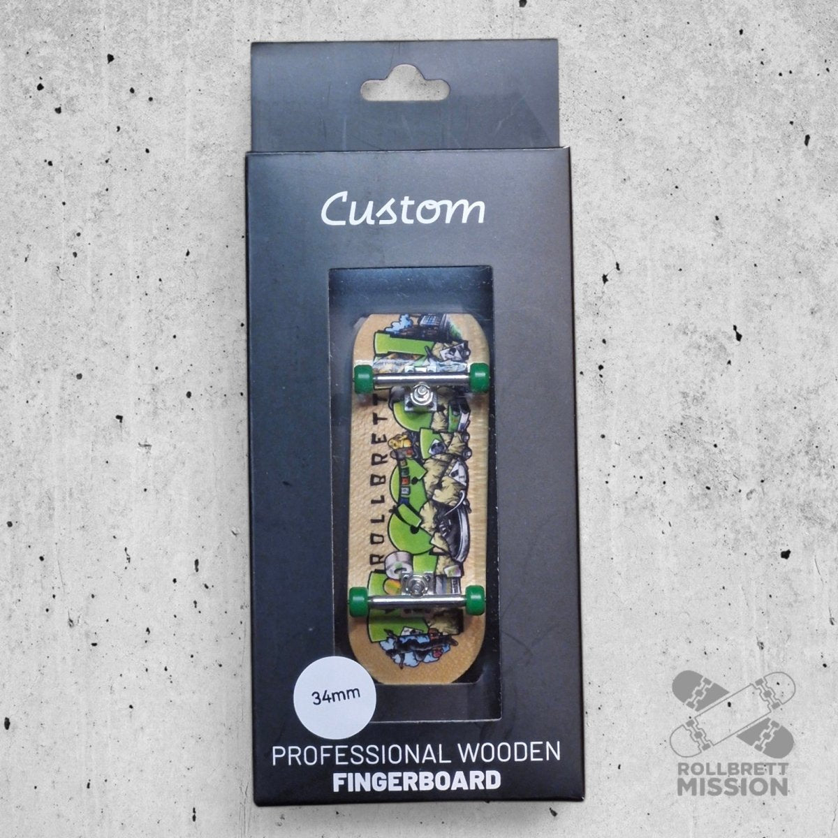 Custom x Rollbrett Mission Fingerboard Pro Complete Shop Spirit 34mm - Fingerboard - Rollbrett Mission