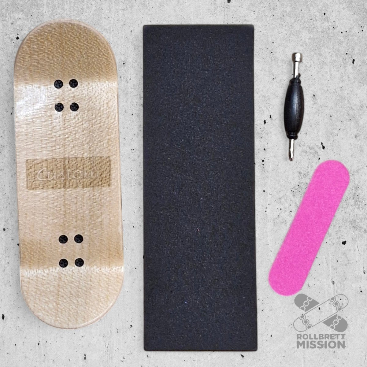 Custom x Rollbrett Mission Fingerboard Pro Complete Shop Spirit 34mm - Fingerboard - Rollbrett Mission