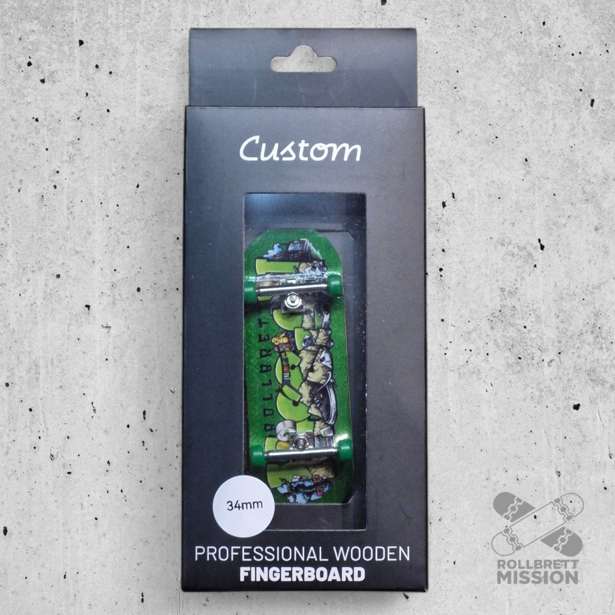 Custom x Rollbrett Mission Fingerboard Pro Complete Shop Spirit 34mm - Fingerboard - Rollbrett Mission