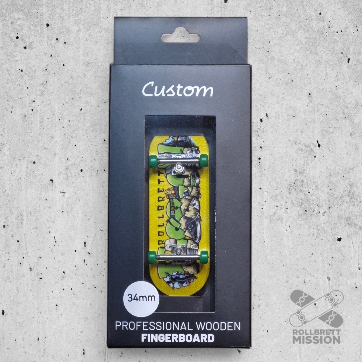 Custom x Rollbrett Mission Fingerboard Pro Complete Shop Spirit 34mm - Fingerboard - Rollbrett Mission