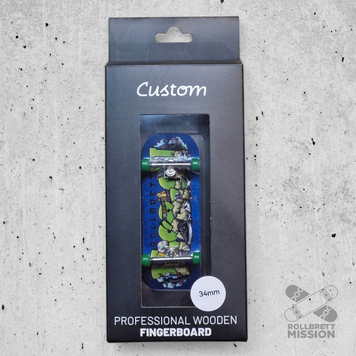 Custom x Rollbrett Mission Fingerboard Pro Complete Shop Spirit 34mm - Fingerboard - Rollbrett Mission