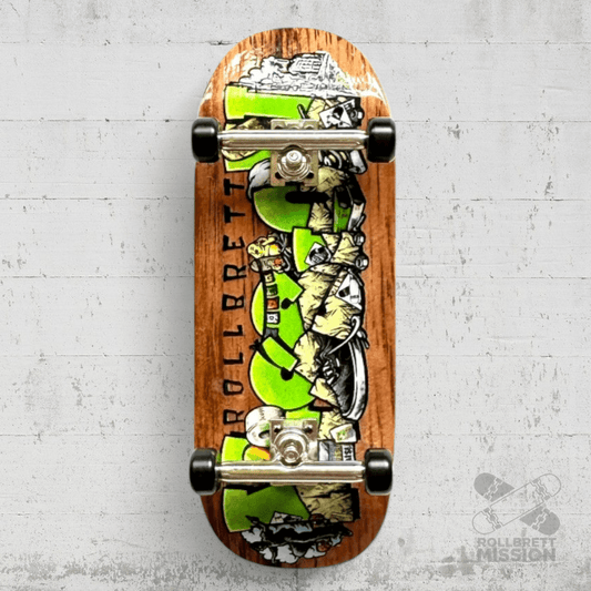 Custom x Rollbrett Mission Fingerboard Pro Complete Shop Spirit 35x96 Cruiser Shape - Fingerboard - Rollbrett Mission
