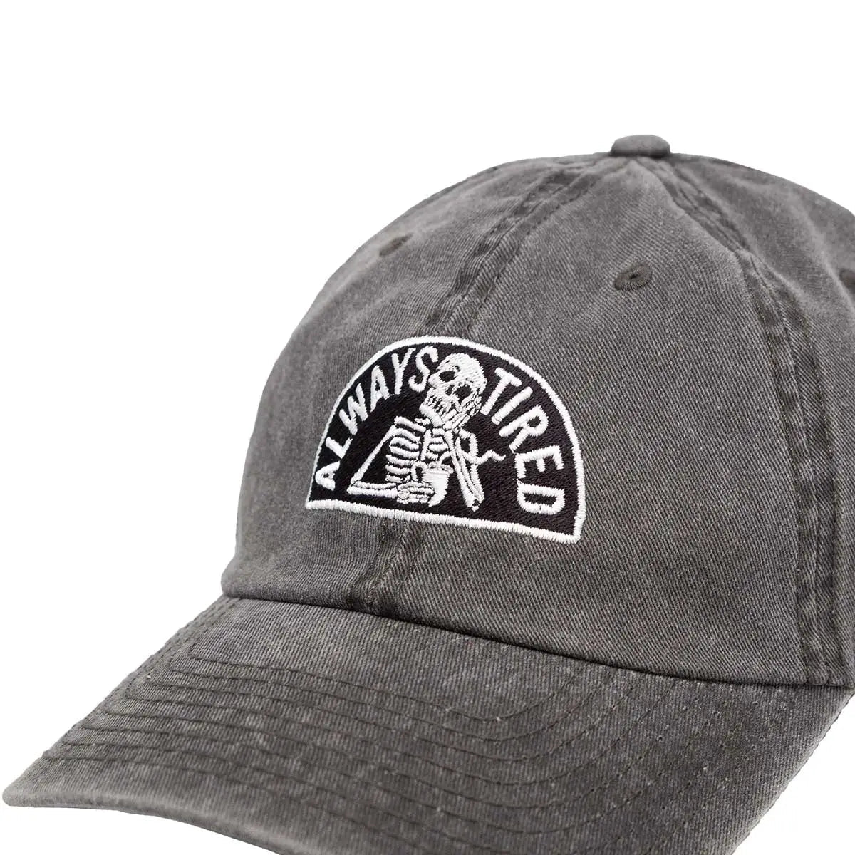 DEATH BY COFFEE Dad Cap Always Tired acid black - Kopfbekleidung & - tücher - Rollbrett Mission