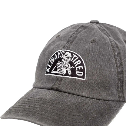 DEATH BY COFFEE Dad Cap Always Tired acid black - Kopfbekleidung & - tücher - Rollbrett Mission