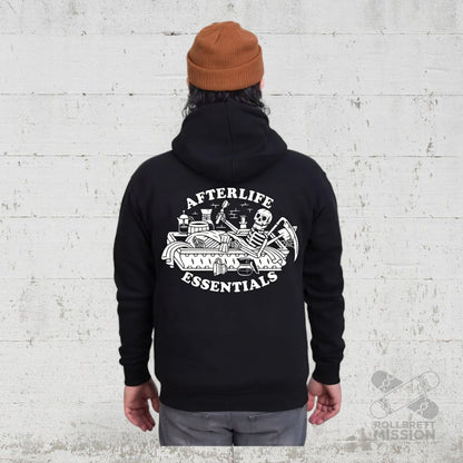 Death By Coffee Hooded Zipper Essentials black - Rollbrett Mission