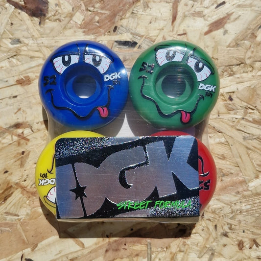 DGK Drizzle Wheels 52mm 101A bunt - Skateboard-Rollen - Rollbrett Mission