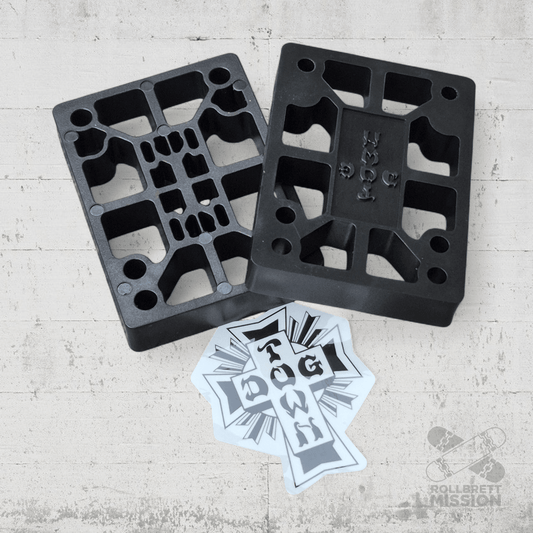 Dogtown Riser Pads 1/2" black - Rollbrett Mission