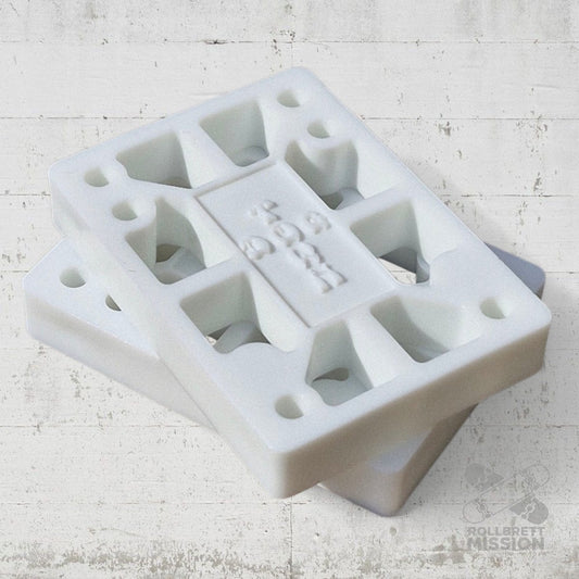 Dogtown Riser Pads 1/2" white - Rollbrett Mission