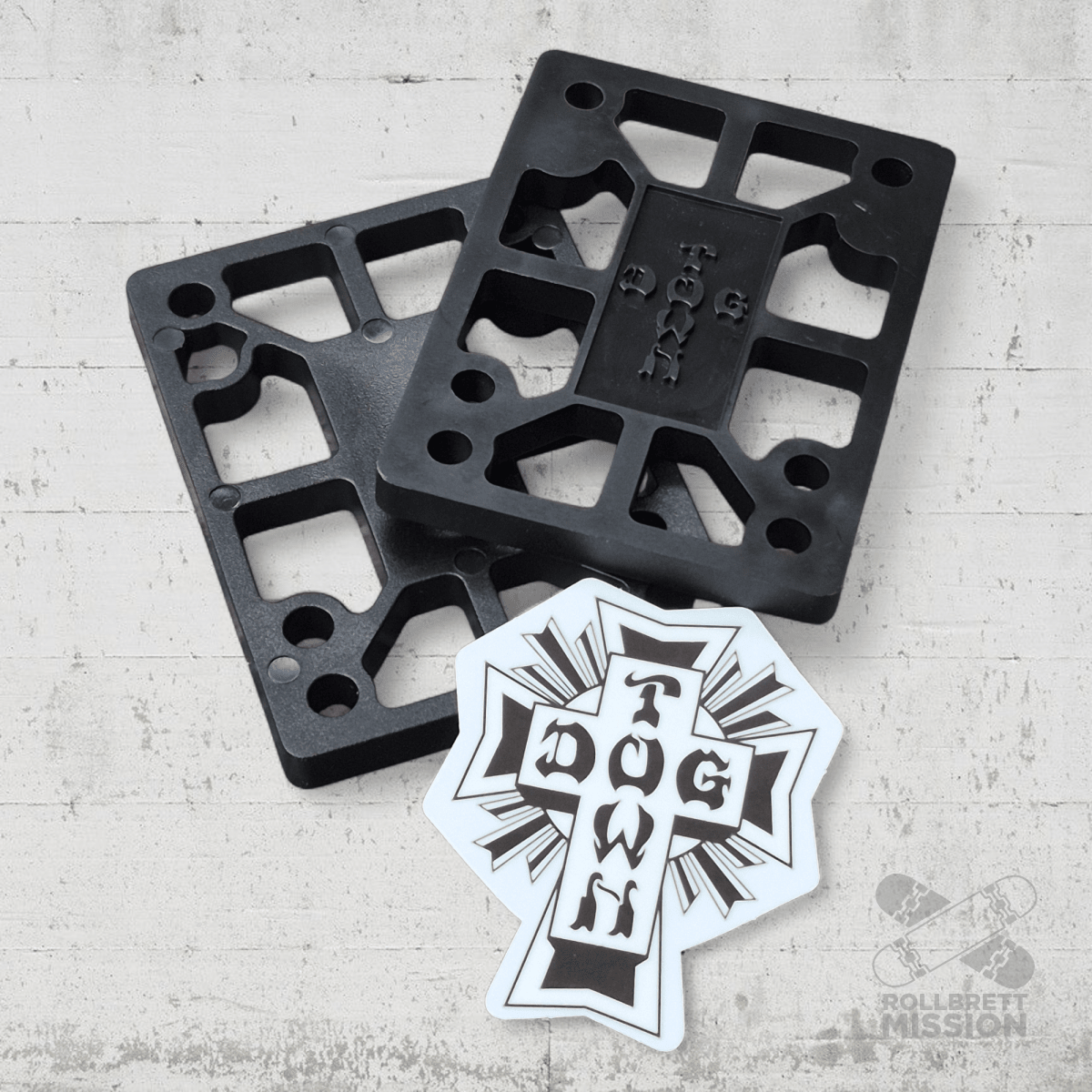 Dogtown Riser Pads 1/4" black - Rollbrett Mission