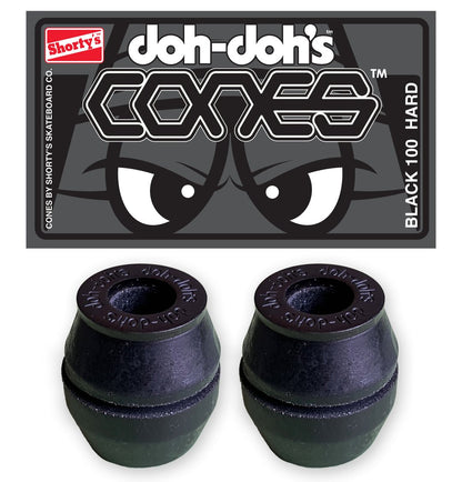 Doh - Doh CONES Bushings 100A hard black - Skateboard - Kleinteile - Rollbrett Mission