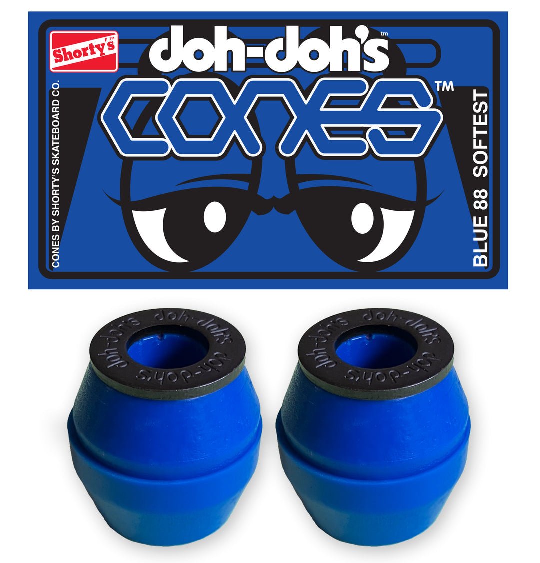 Doh - Doh CONES Bushings 88A Softest blue - Skateboard - Kleinteile - Rollbrett Mission