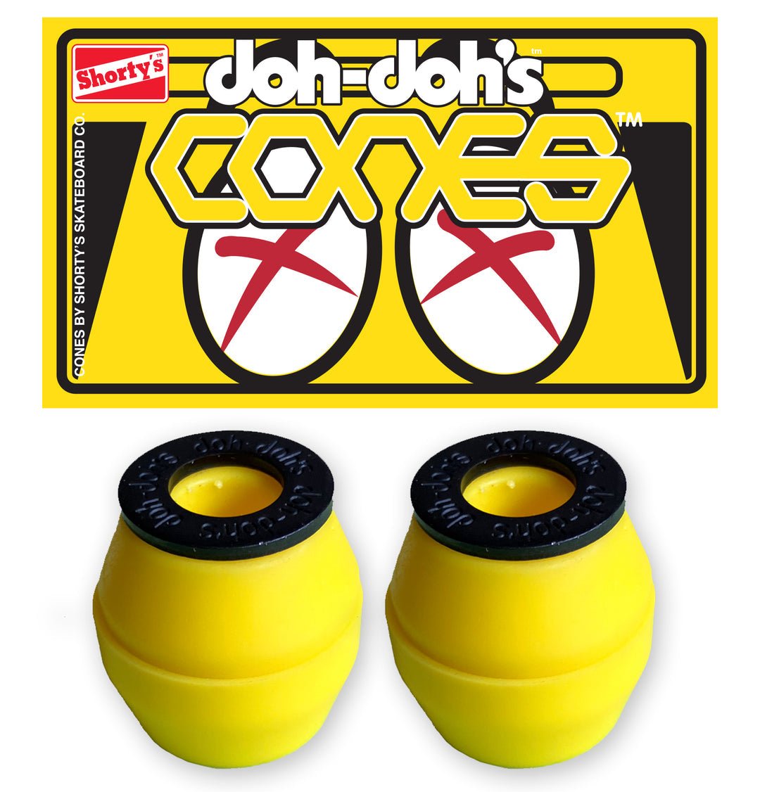 Doh - Doh CONES Bushings 92A Soft yellow - Skateboard - Kleinteile - Rollbrett Mission