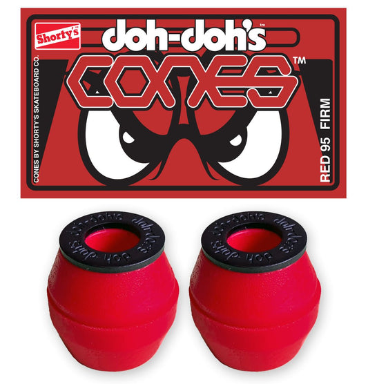 Doh - Doh CONES Bushings 95A Firm red - Skateboard - Kleinteile - Rollbrett Mission