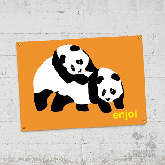 Enjoi Banner Piggy Back Panda 36" x 48" - Taschen & Gepäck - Rollbrett Mission