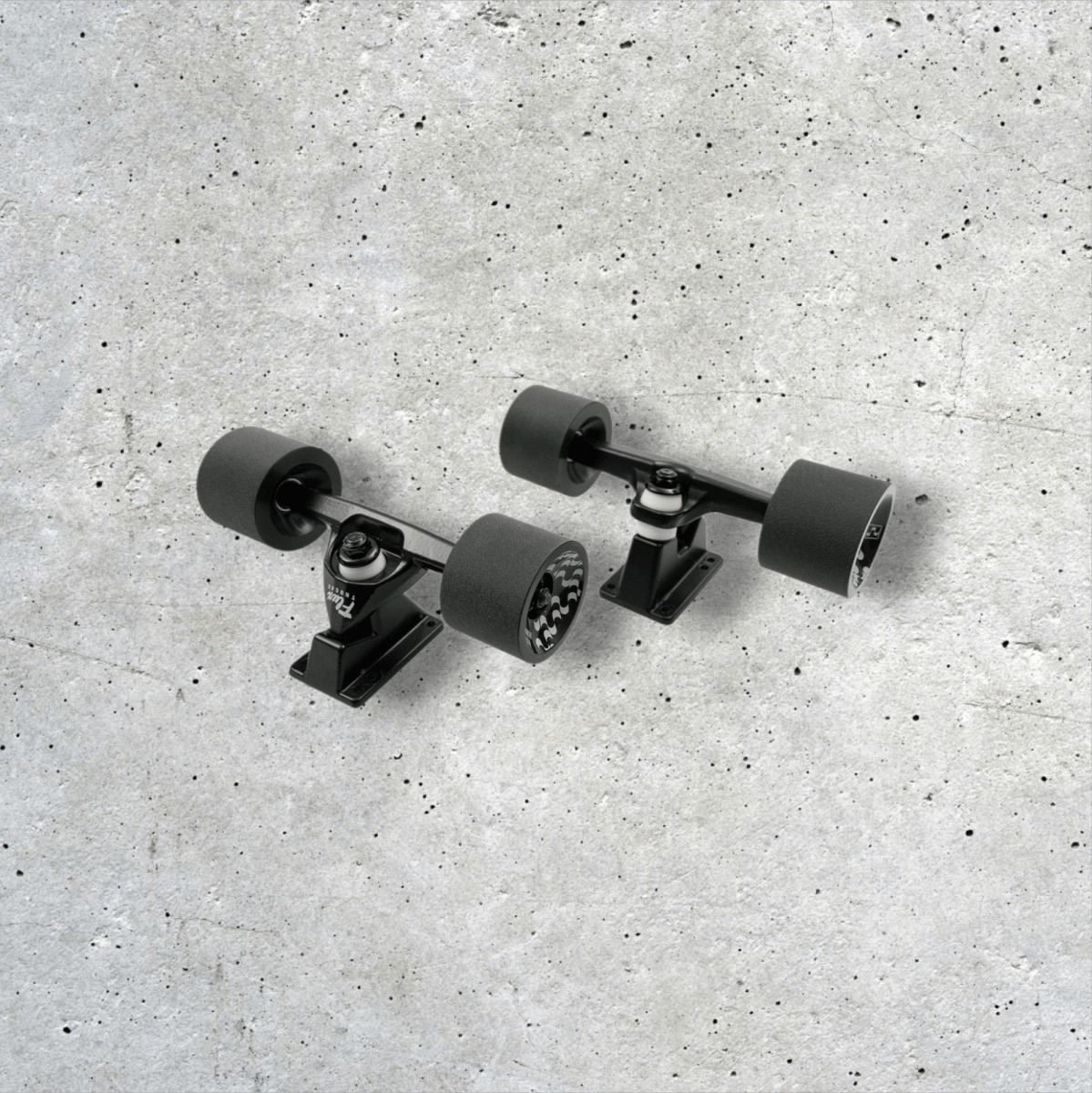 Flux Surfskate Components Trucks Wheels Set 158mm 9.0 black - Skateboard - Teile - Rollbrett Mission