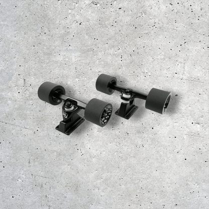 Flux Surfskate Components Trucks Wheels Set 158mm 9.0 black - Skateboard - Teile - Rollbrett Mission