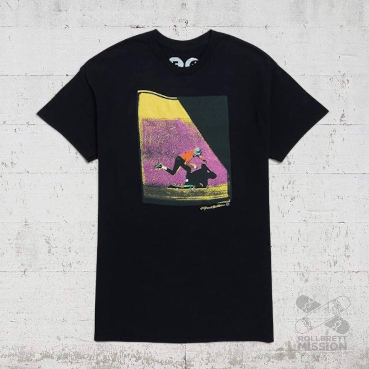 Foundation T-Shirt Pop Push black - Rollbrett Mission