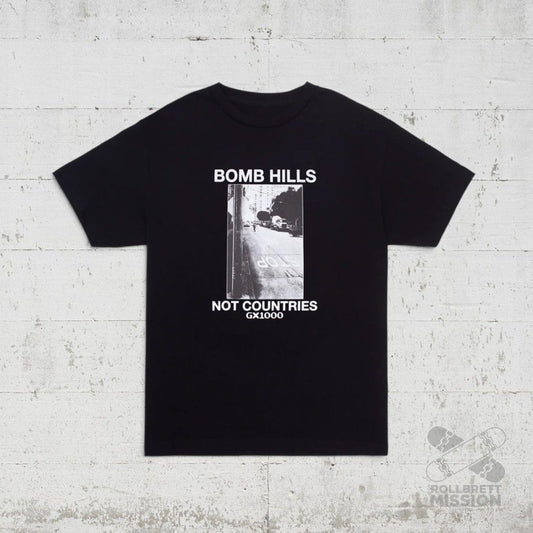 GX1000 T-Shirt Bomb Hills black - Rollbrett Mission