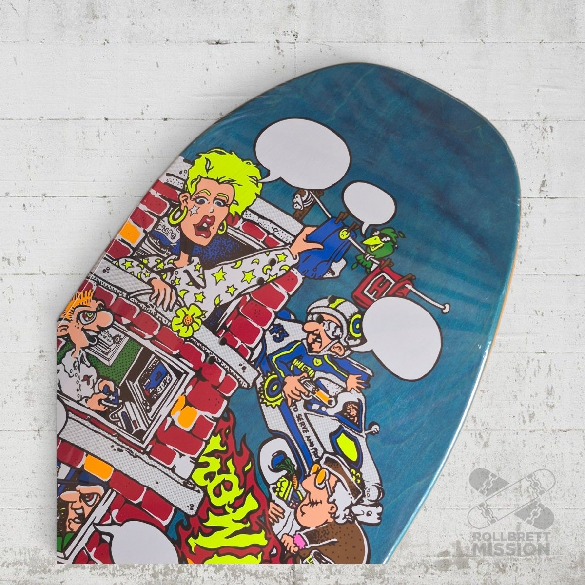 Heritage New Deal Andy Howell Tricycle Kid 9.63 Shaped Deck - Skateboard-Decks - Rollbrett Mission