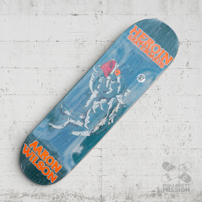 Heroin Skateboards Aaron Wilson Fish 8.75 Deck - Skateboard - Decks - Rollbrett Mission
