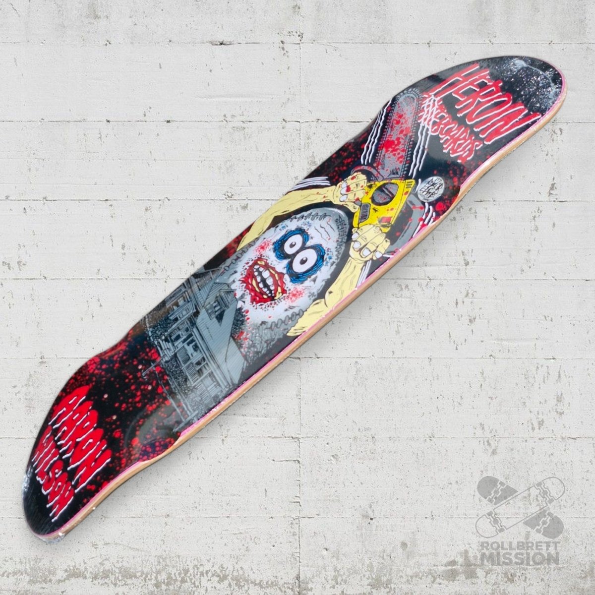 Heroin Skateboards Aaron Wilson Teggxas Egg SYM 8.88 Deck - Skateboard - Decks - Rollbrett Mission