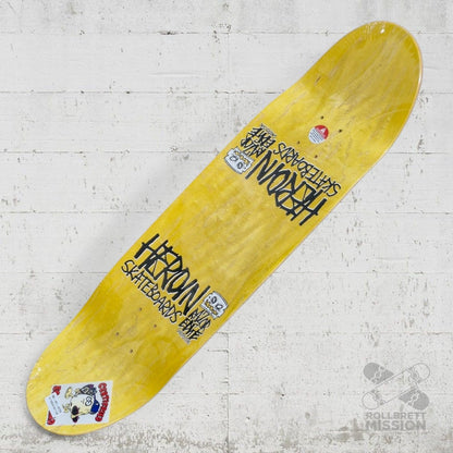 Heroin Skateboards Aaron Wilson Teggxas Egg SYM 8.88 Deck - Skateboard - Decks - Rollbrett Mission