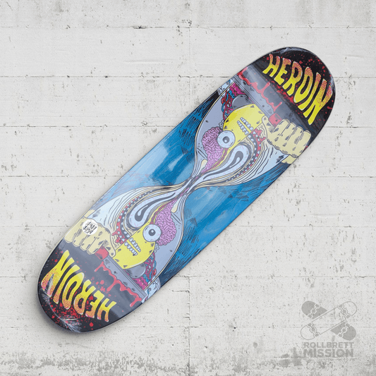 Heroin Skateboards Anatomy Merged 9.25 Sym Egg Deck - Skateboard - Decks - Rollbrett Mission