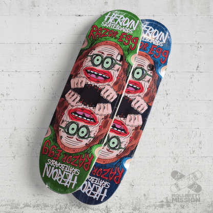 Heroin Skateboards Auntie Razor Egg 9.75 Deck - Skateboard - Decks - Rollbrett Mission